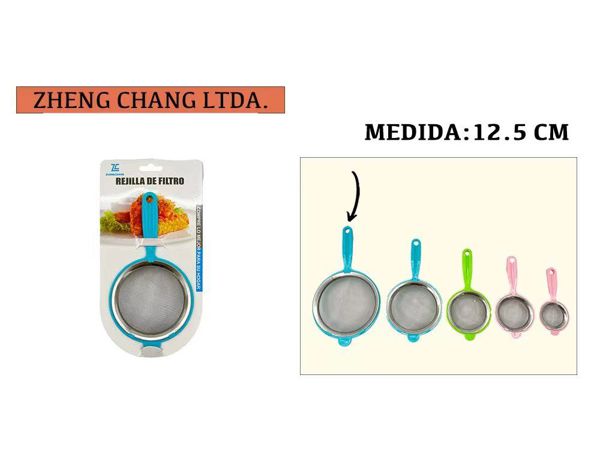 Colador - filtro metálico 12.5cm (x12)