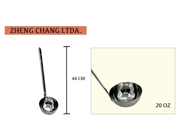 Cucharon Acero inx. 20 oz. (x5)