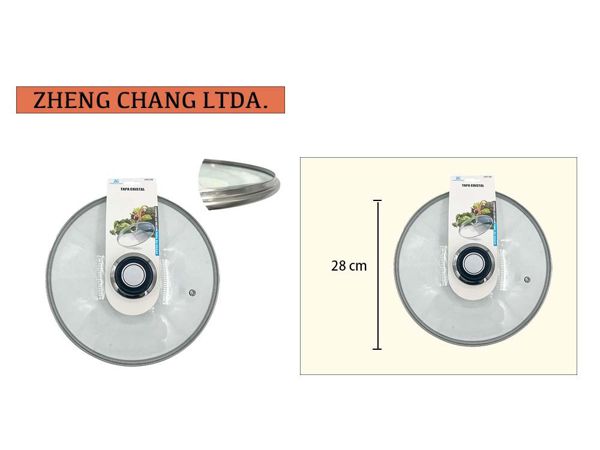 Tapa cristal 28cm (x12)