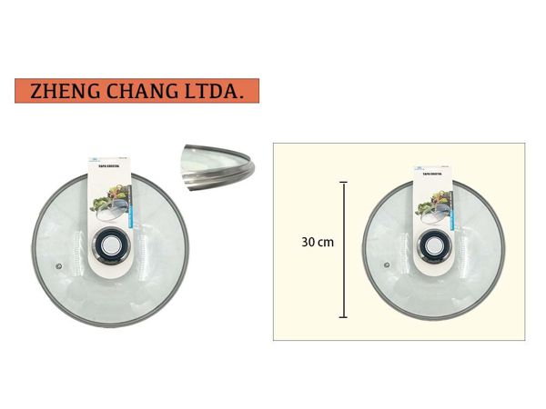 Tapa cristal 30cm (x12)