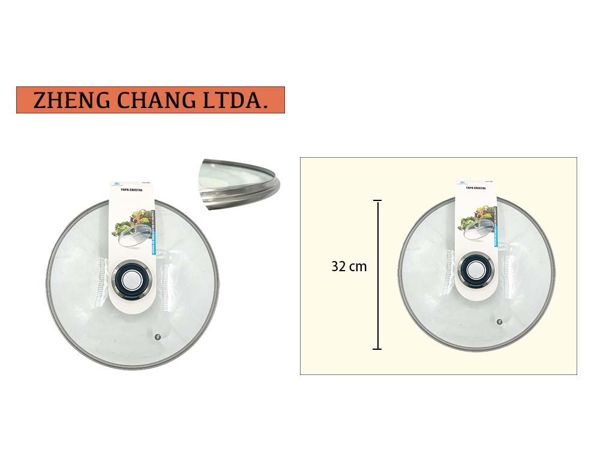Tapa cristal 32cm (x12)