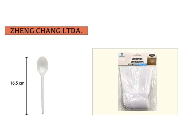 Cucharas plasticas 16.5cm (x12)