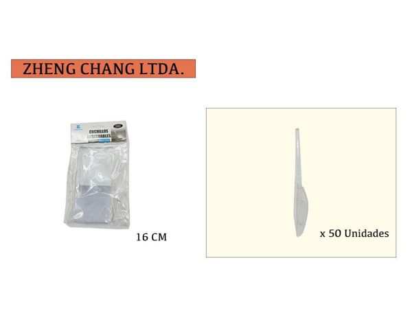 Cuchillo plastico 16cm (x20)