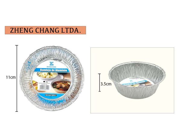Bandeja aluminio 11x3.5cm (x6)