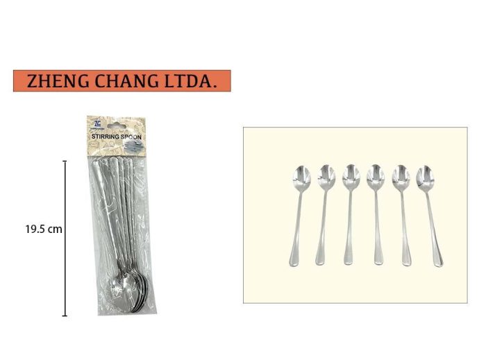 Juego Cucharas Largas 6 Unidades (x12)