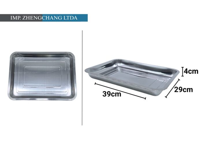 Bandeja inox 39-29-4cm (x10)