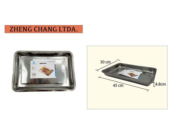 Bandeja inox 45-30-5cm (x10)