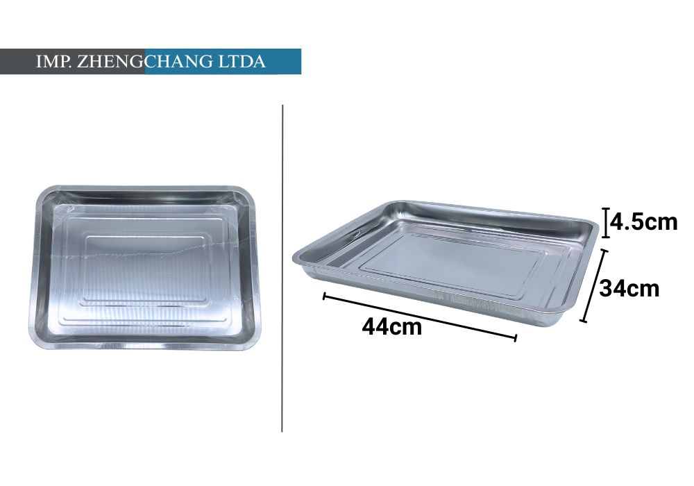 Bandeja inox 44-34-4.5cm (x10)