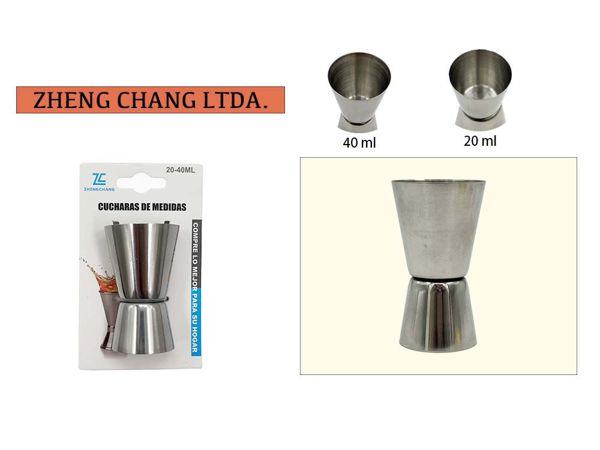 Vaso Jigger/ medidor de doble tiro (x12)