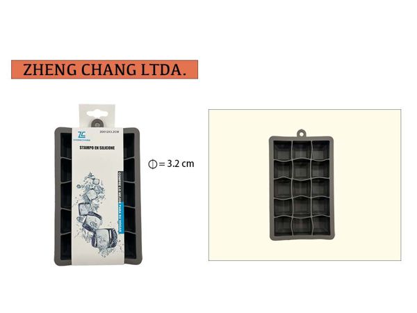 Cubeta para hielo silicona (x12)