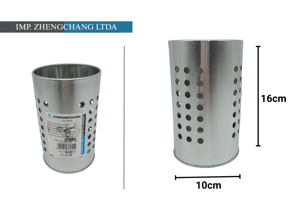 Escurridor cilindro acero inox (x12)