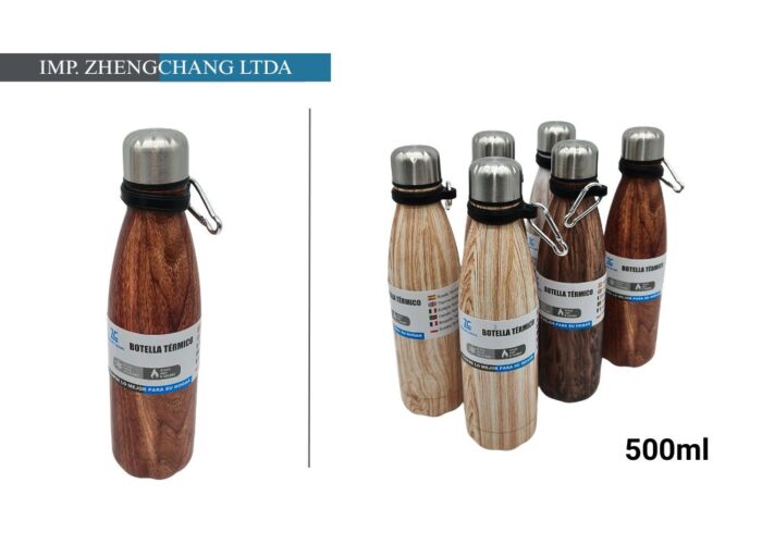 Botella T. madera 500ml (x6)