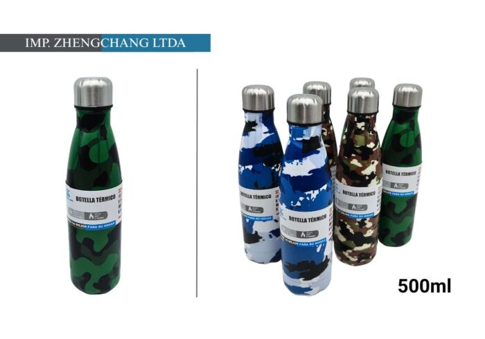 Botella T. camuflado 500ml (x6)