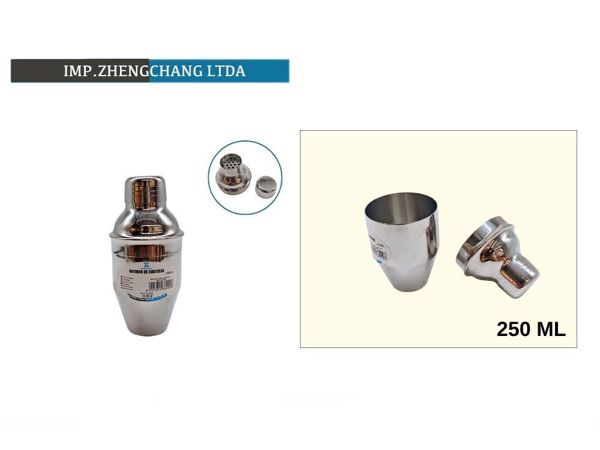 Coctelera acero Inox 250ml (x6)