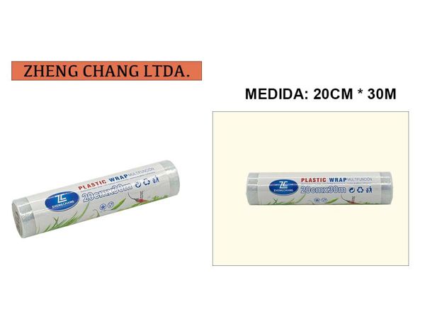 Papel film 20cmx30metros (x20)