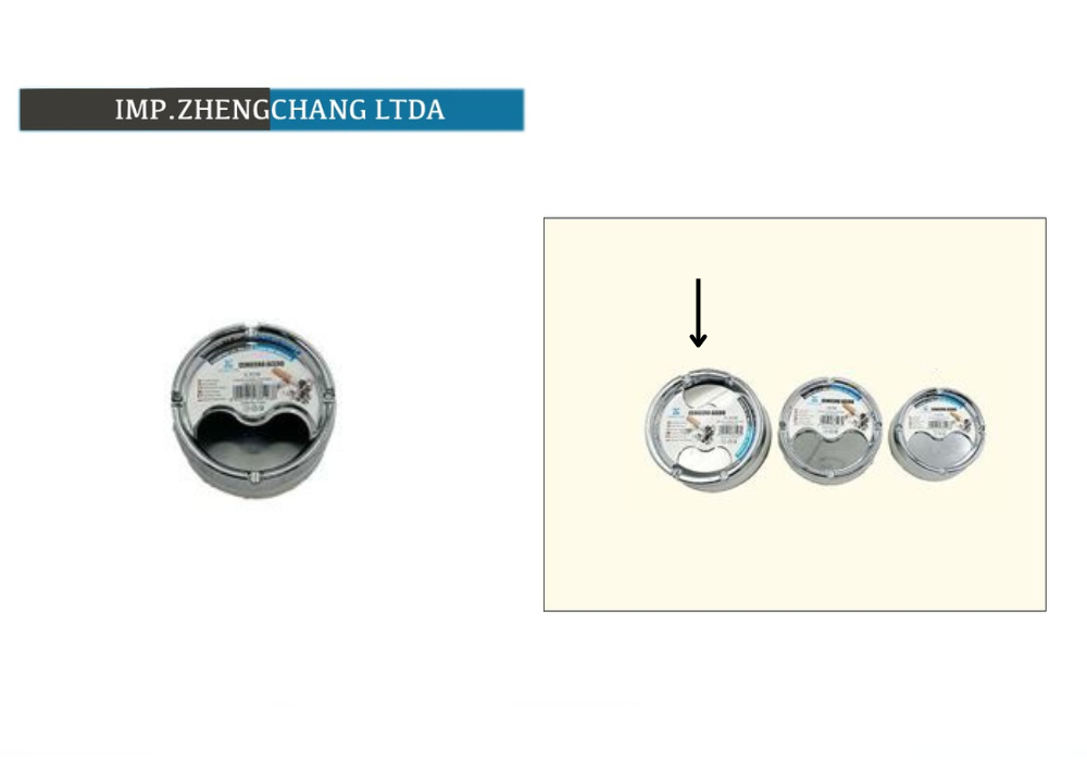 Cenicero inox grande (x12)