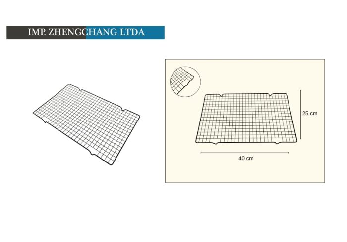 Rejilla para horno 40x25cm (x10)