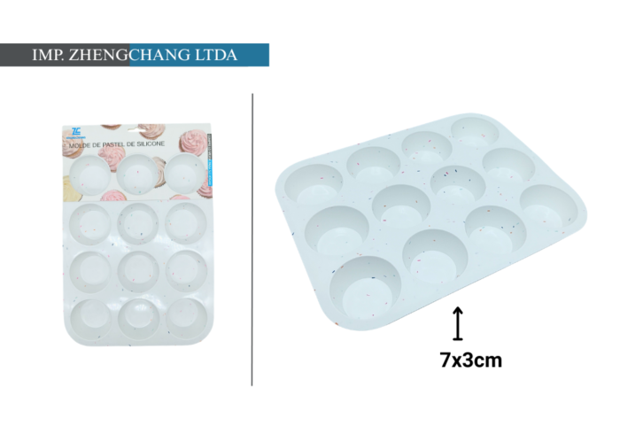 Molde 12 cupcakes 7cm (x12)