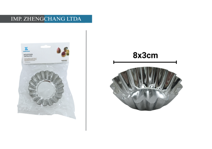 Mini molde tartar 8cm (x12)