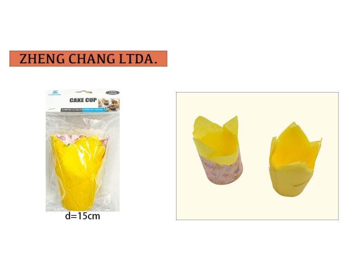 Pack 24 Cápsulas de papel para muffins tulipán 15cm (x12)