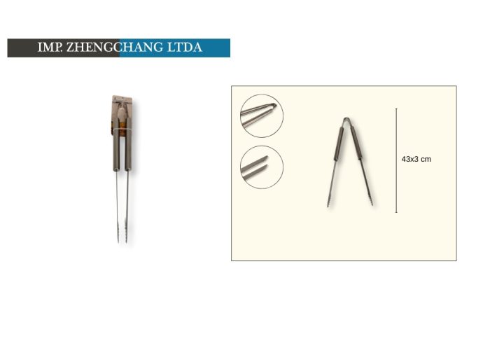 Pinza metalica BBQ (x12)