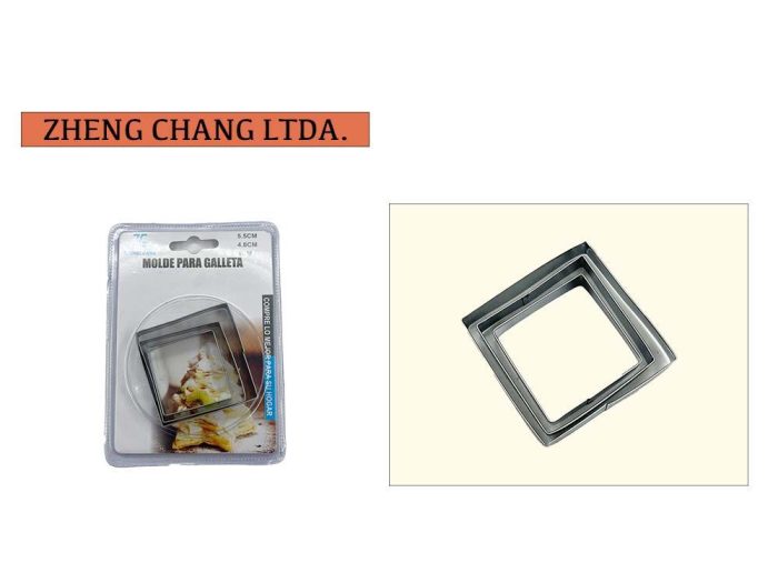 Set de cortadores cuadrado 3 uds (x12)
