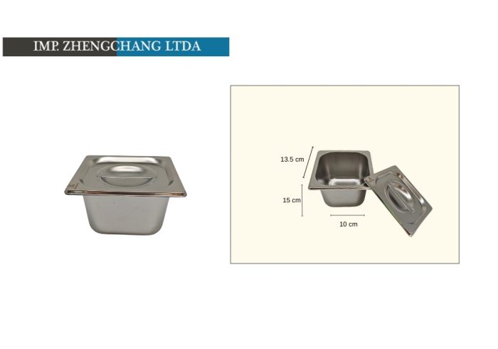 Deposito/salsera gastronomico con tapa 10x13.5x15cm (x10)