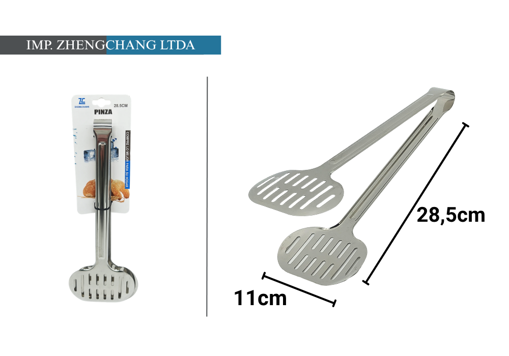 Pinza ancha de acero inox 28.5cm (x12)