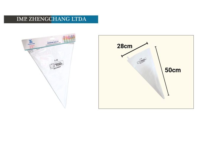 Manga de lona para decorar 50cm (x12)