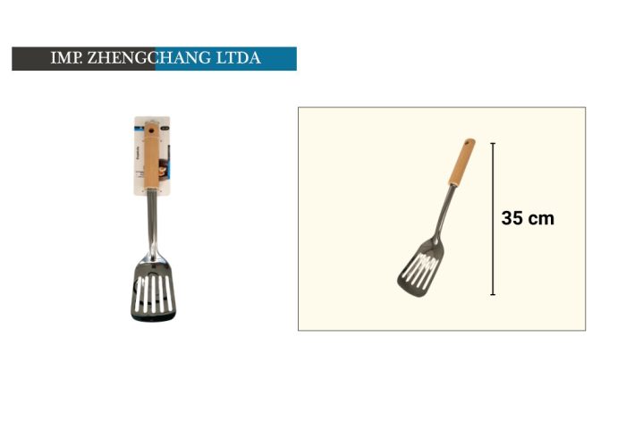 Espátula con ranura madera (x12)