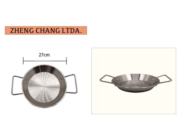 Sartén/paila acero inox 27cm (x5)