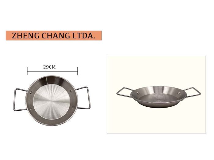Sartén/paila acero inox 29cm (x5)