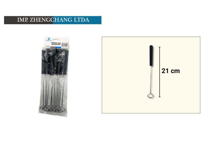 Tenedor batidor para bañar chocolate (x12)