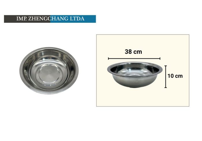Bowl grande acero inox 38x10cm (x10)