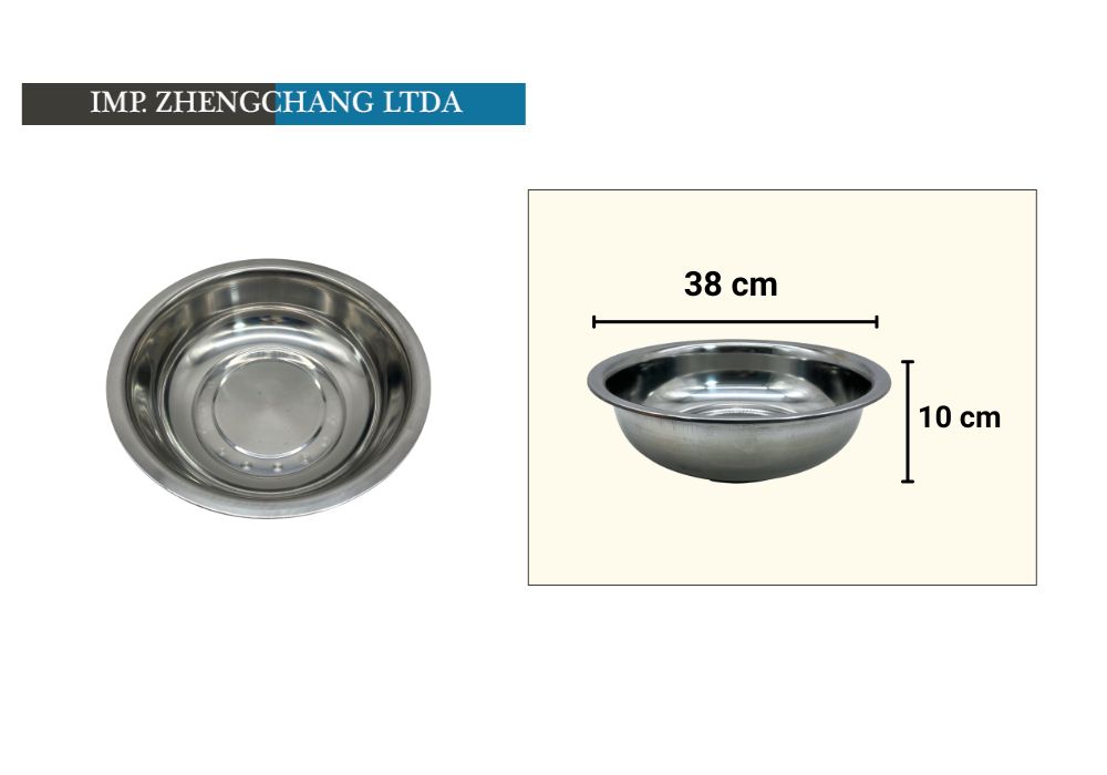 Bowl grande acero inox 38x10cm (x10)