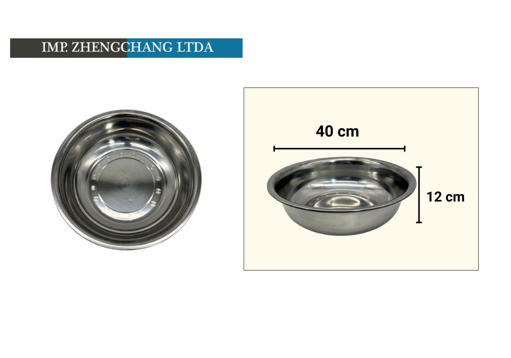 Bowl grande acero inox 40x12cm (x10)