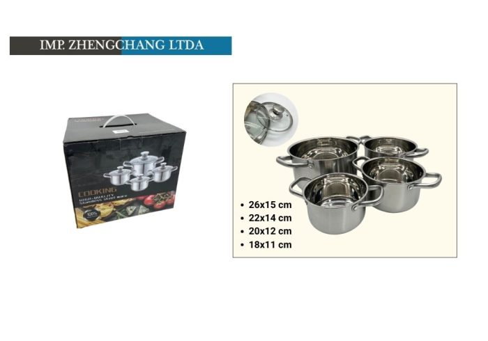 Batería Cooking Alta calidad 4 ollas (x2)