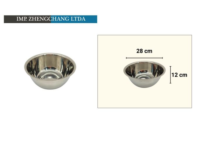 Bowl acero inox 28cm (x10)