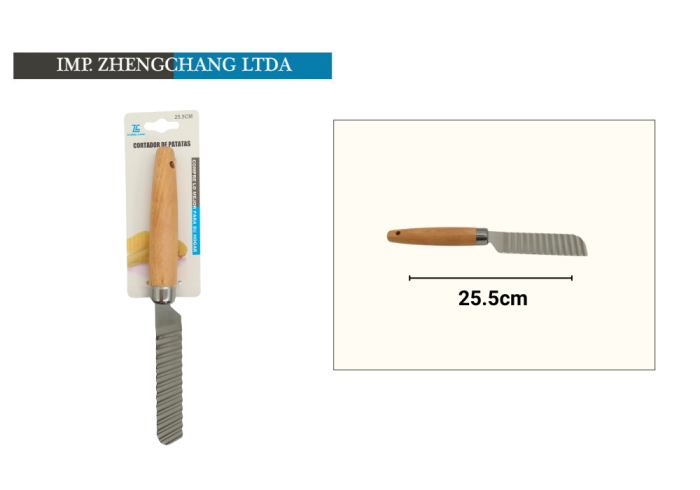 Cuchillo de ondulado papa (x12)