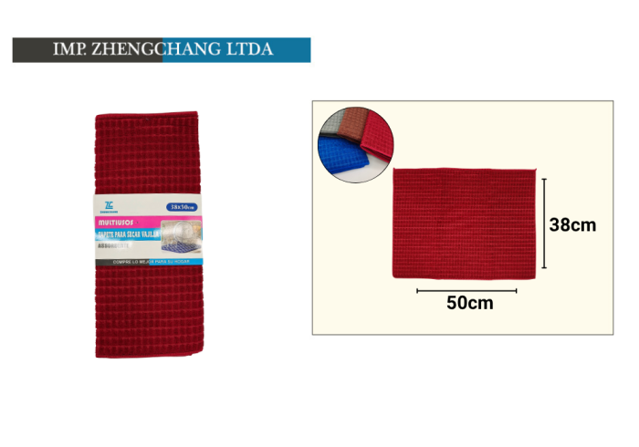 Tapete para secar 50x30cm (x12)