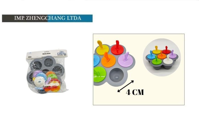 Molde cubos para helado 4cm (x12)