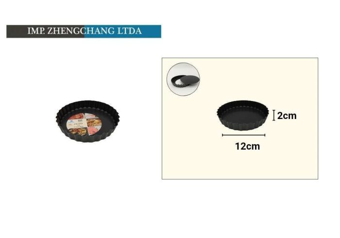 Molde tartaleta desmontable 12cm (x12)