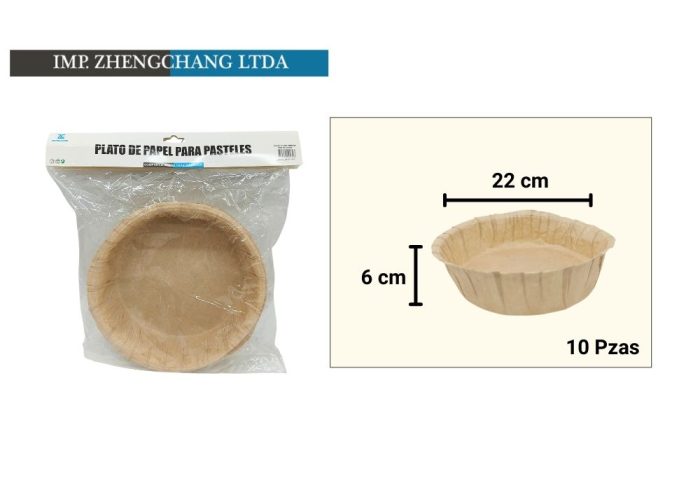 Papel mantequilla para queque 22cm (x12)