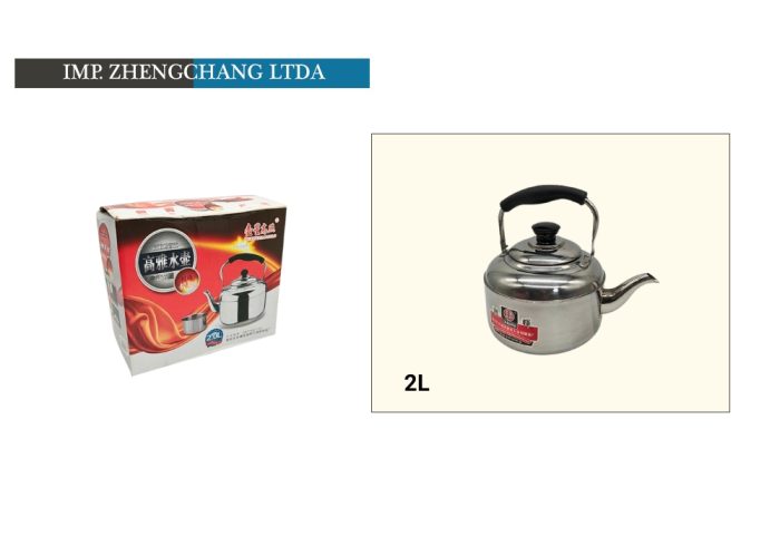 Tetera acero inox. 2L (x6)