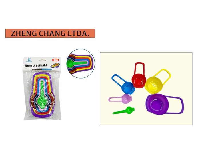 Juego de cucharas medidoras 6pzs (x12)