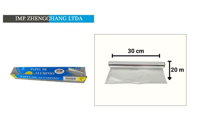 Papel aluminio 20metros (x10)