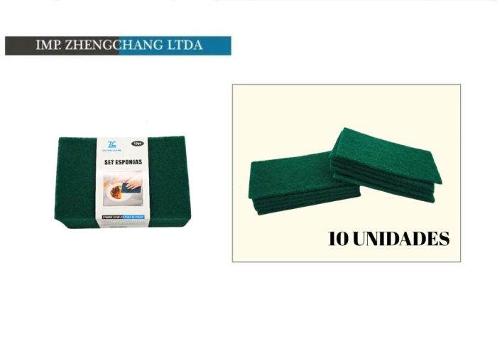 Paquete x10 esponjas de fibra (x10)