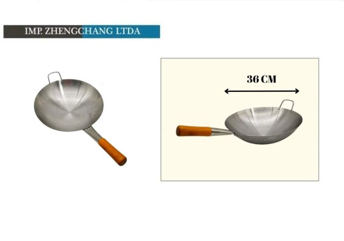 Sartén-Wok mango madera 36cm (x5)