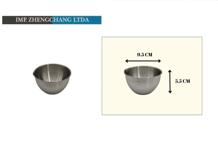 Mini bowl acero inox 9.5x5.5cm (x10)