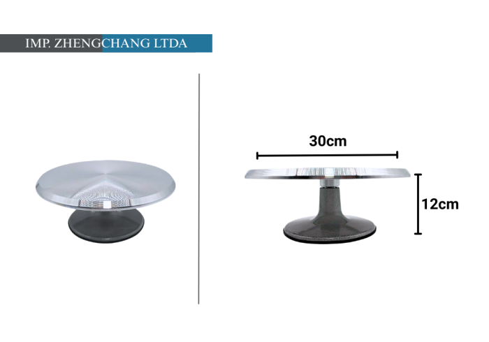 Base giratoria metal 30cm (x6)